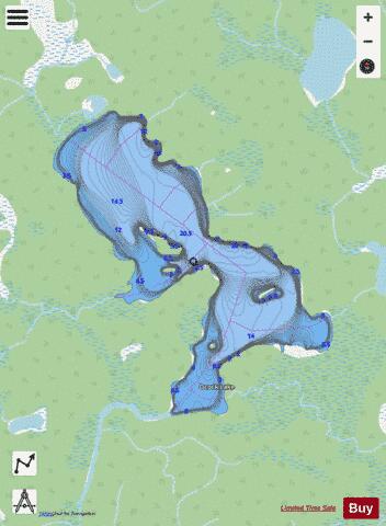 Ocock Lake depth contour Map - i-Boating App - Streets