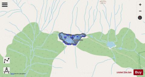 Ogre Lake depth contour Map - i-Boating App - Streets