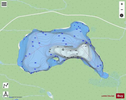 Ogston Lake depth contour Map - i-Boating App - Streets