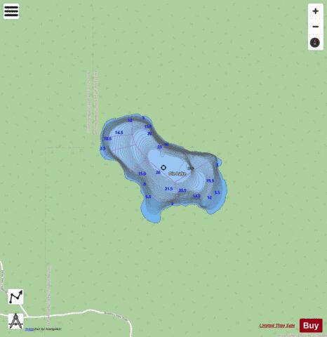 Oie Lake depth contour Map - i-Boating App - Streets