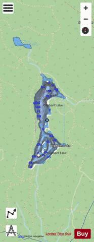 Oliphant Lake depth contour Map - i-Boating App - Streets