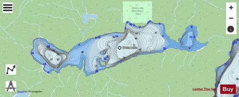 Oona Lake depth contour Map - i-Boating App - Streets