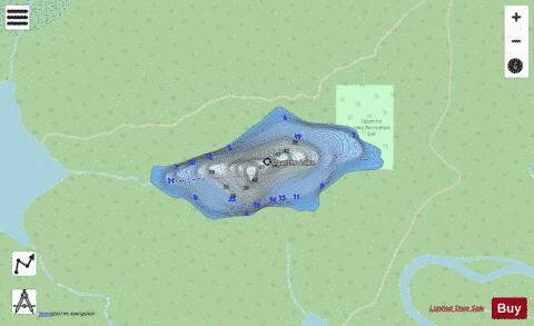 Opatcho Lake depth contour Map - i-Boating App - Streets