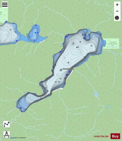 Ormond Lake depth contour Map - i-Boating App - Streets