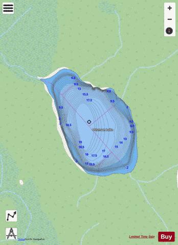 Otterson Lake depth contour Map - i-Boating App - Streets