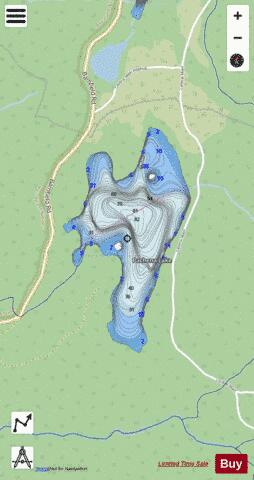 Pachena Lake depth contour Map - i-Boating App - Streets