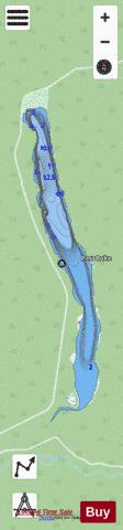 Pass Lake depth contour Map - i-Boating App - Streets