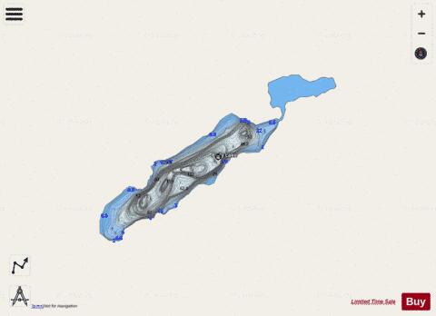 Pelly Lake depth contour Map - i-Boating App - Streets