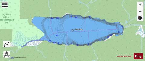 Peta Lake depth contour Map - i-Boating App - Streets
