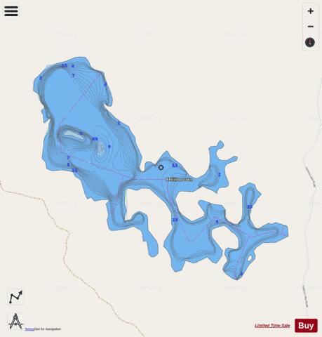 Phililloo Lake depth contour Map - i-Boating App - Streets