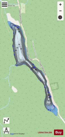 Pillar Lake depth contour Map - i-Boating App - Streets
