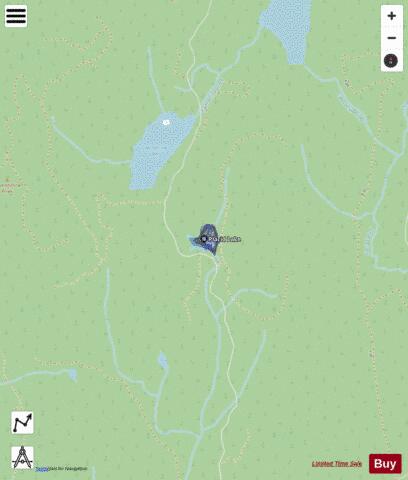 Placid Lake depth contour Map - i-Boating App - Streets