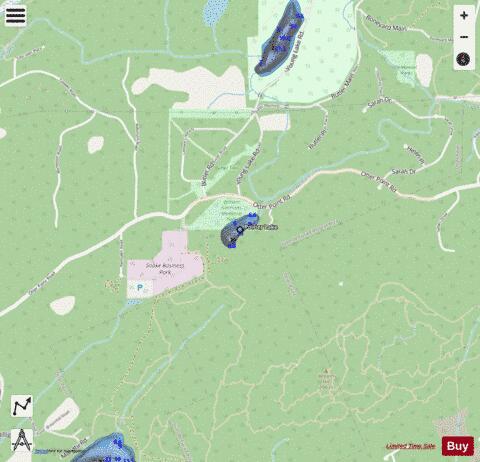 Poirier Lake depth contour Map - i-Boating App - Streets