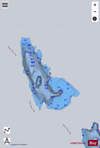 Poison Lakes(North) depth contour Map - i-Boating App - Streets