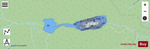 Poum Lake depth contour Map - i-Boating App - Streets