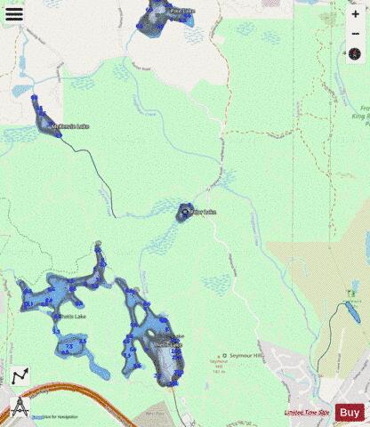 Prior Lake depth contour Map - i-Boating App - Streets