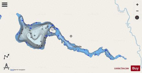 Punti Lake depth contour Map - i-Boating App - Streets