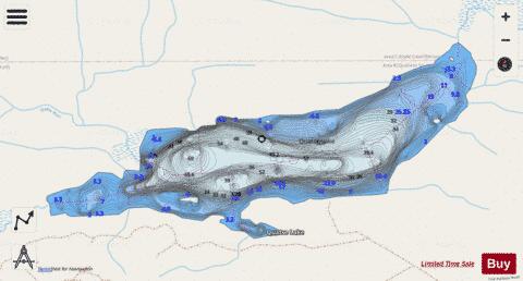 Quatse Lake depth contour Map - i-Boating App - Streets
