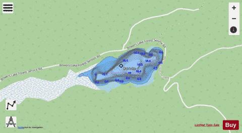 Rat Lake depth contour Map - i-Boating App - Streets