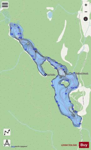 Red Lake depth contour Map - i-Boating App - Streets