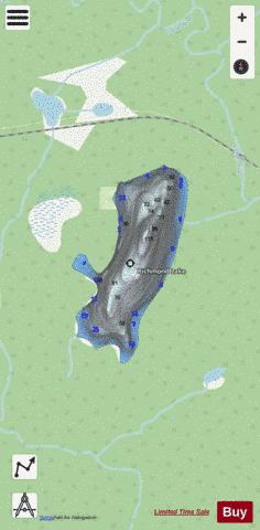 Priestly Lake depth contour Map - i-Boating App - Streets