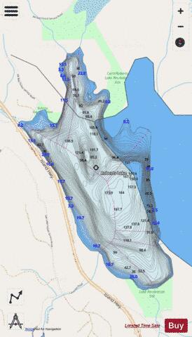 Roberts Lake depth contour Map - i-Boating App - Streets