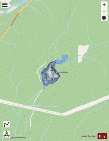 Rosebud Lake depth contour Map - i-Boating App - Streets