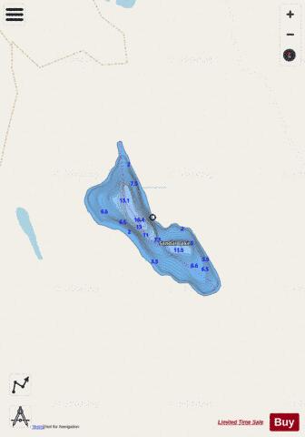 Sandal Lake depth contour Map - i-Boating App - Streets