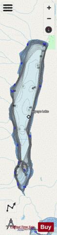 Sapeye Lake depth contour Map - i-Boating App - Streets