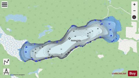 Saxton Lake depth contour Map - i-Boating App - Streets