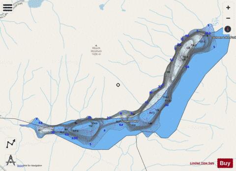 Schoen Lake depth contour Map - i-Boating App - Streets