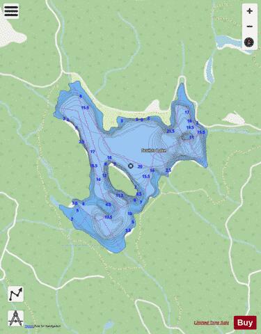 Scuitto Lake depth contour Map - i-Boating App - Streets