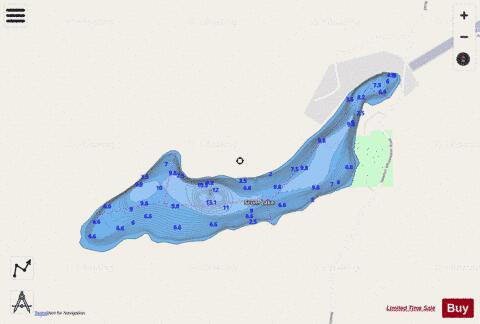 Scum Lake depth contour Map - i-Boating App - Streets