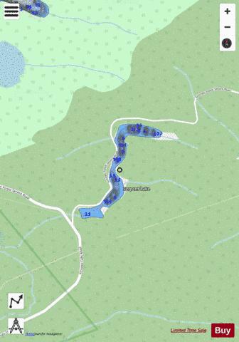Serpent Lake depth contour Map - i-Boating App - Streets