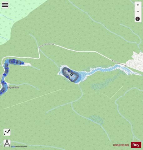 Serpent Lake depth contour Map - i-Boating App - Streets