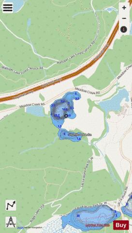 Shambrook Lake depth contour Map - i-Boating App - Streets