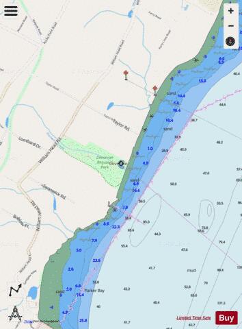 Sherwood Pond depth contour Map - i-Boating App - Streets
