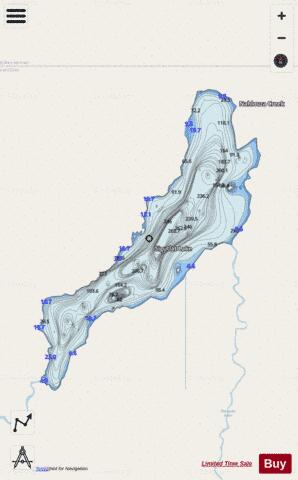 Sigutlat Lake depth contour Map - i-Boating App - Streets