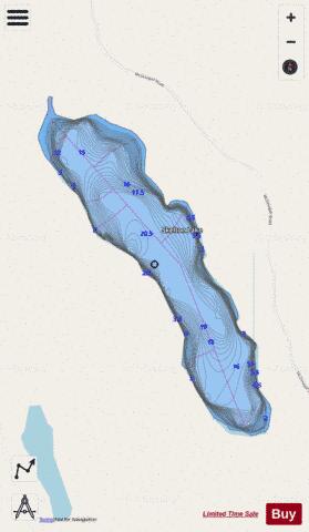 Skelton Lake depth contour Map - i-Boating App - Streets