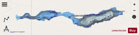 Skidegate Lake depth contour Map - i-Boating App - Streets