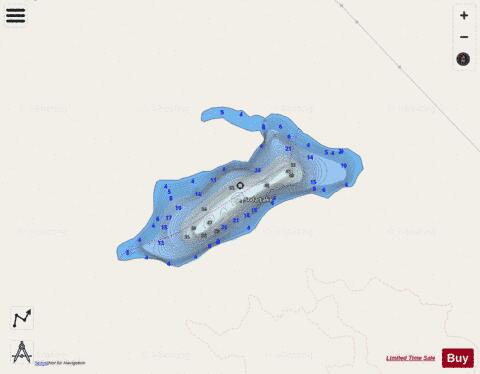 Soda Lake depth contour Map - i-Boating App - Streets