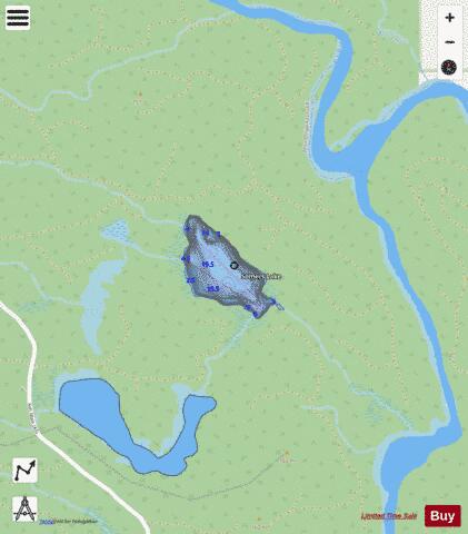 Sumner Lake depth contour Map - i-Boating App - Streets