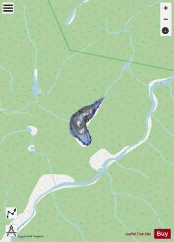 Sorensens Pond depth contour Map - i-Boating App - Streets