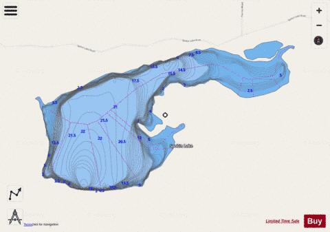 Spokin Lake depth contour Map - i-Boating App - Streets