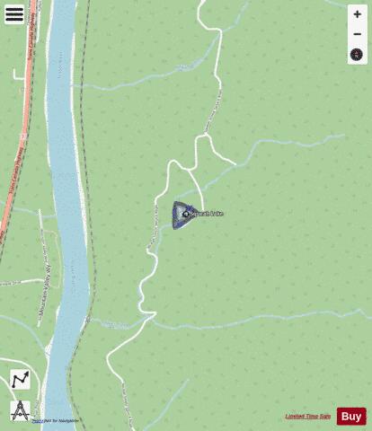 Squeah Lake depth contour Map - i-Boating App - Streets