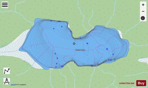 Stern Lake depth contour Map - i-Boating App - Streets