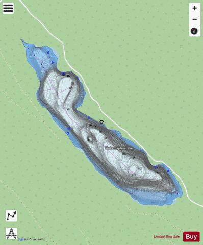 Stukemapten Lake depth contour Map - i-Boating App - Streets