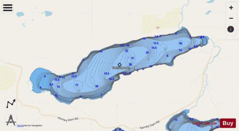 Tachick Lake depth contour Map - i-Boating App - Streets