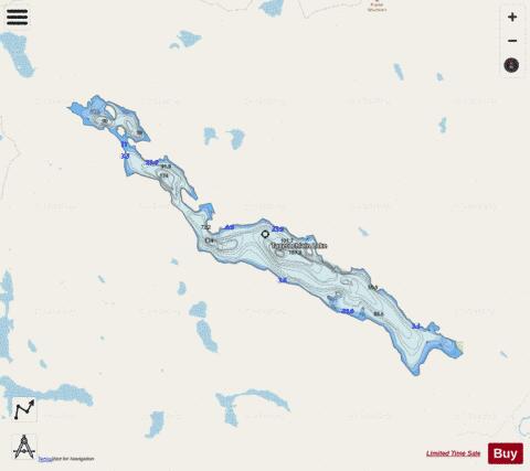 Tagetochlain Lake depth contour Map - i-Boating App - Streets