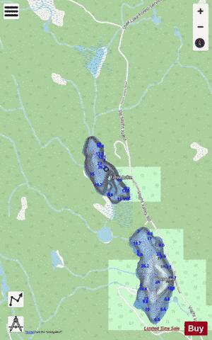 Tahla Lake depth contour Map - i-Boating App - Streets